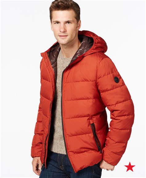 michael kors leather jackets mens|Michael Kors down jacket men's.